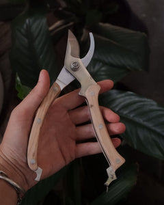 Secateurs Wood Handled