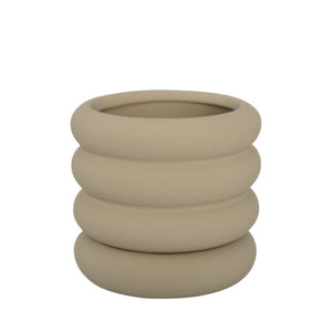Bodhi Planter [sz:13.5cm X 12.8cm Cl:warm Grey]
