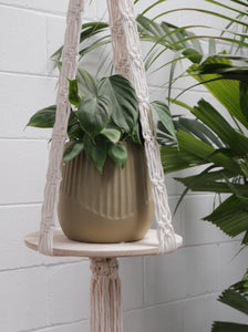 Macrame Floating Shelf