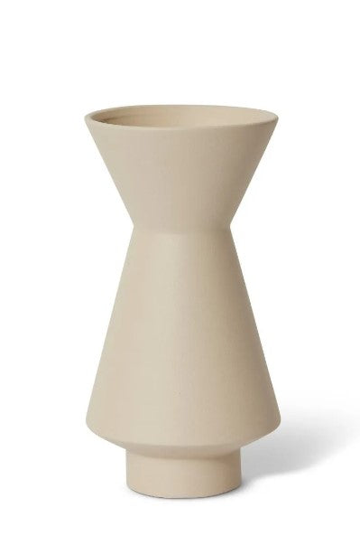 Eloise Vase [sz:14 X 14 X 26cm Cl:warm Grey]