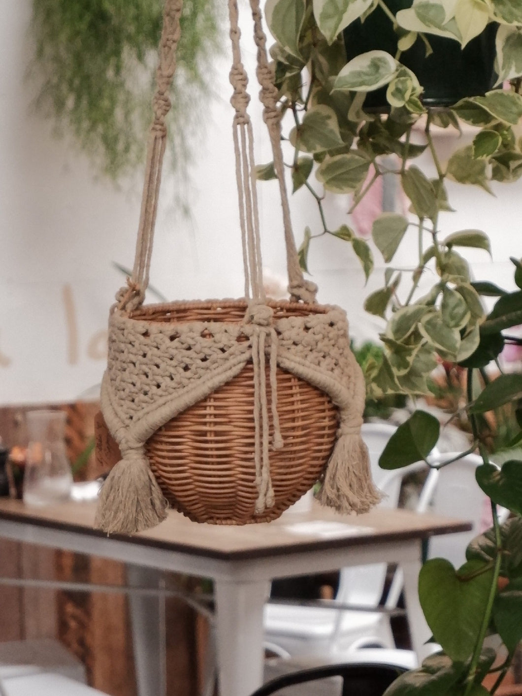 Macrame Hanging Basket