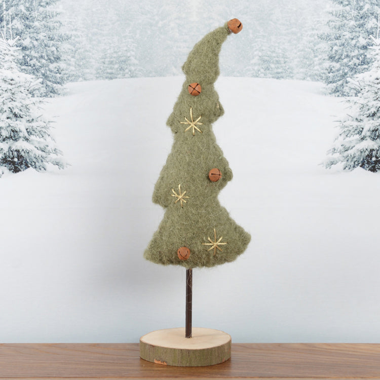Wool Felt Christmas Tree 26cm
